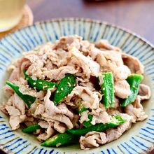 『豚肉とおくらの旨ごまだれ』夏はこれ!