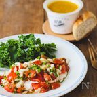 さっぱり＆スタミナアップ！【チキンのフレッシュ夏野菜ソース】