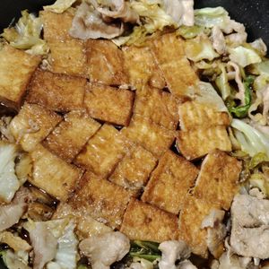 rantomoの作ってみた!投稿(レンジで10分！めんつゆで簡単♪【豚バラ厚揚げ肉豆腐】)
