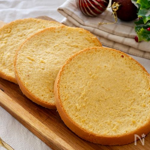 しっとりふわふわ！【基本の米粉のスポンジケーキ】