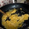 豚バラ入りほうれん草の卵炒めの工程1