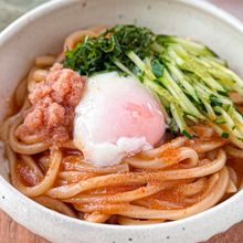 混ぜるだけ◎ピリ辛やみつき【明太ビビンうどん】