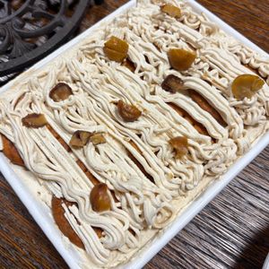sakuraの作ってみた!投稿(ビスケットで作るモンブラン スコップケーキ。)