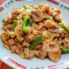 ガツンと旨い◎豚こまピーマンの味噌にんにく炒め