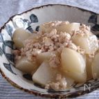 大根のそぼろあん。
