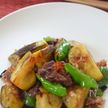 「とろーりジューシー水茄子と牛肉のオイスターソース炒め」