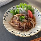 ワンパン♪きのこあんかけハンバーグ