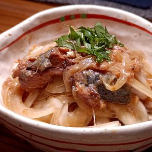 こまりこ😃の作ってみた!投稿(もりもり食べられる♡新玉ねぎとさば味噌煮缶のうまうまサラダ)