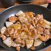 ワンパンで！豚こまと長芋のめんつゆ炒めの工程6