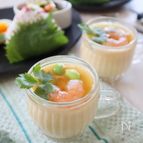 枝豆を楽しむ♪夏の和ランチ➀冷やしあんかけ茶碗蒸し