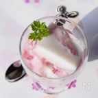 フルーチェと牛乳かんのプチデザート