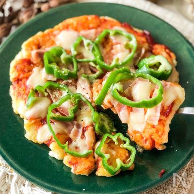 小麦粉なし!お豆腐とはんぺんのふわふわピザ~低糖質レシピ