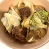 Mioの作ってみた!投稿(牛すじときゃべつのにんにくたっぷり旨味噌煮)