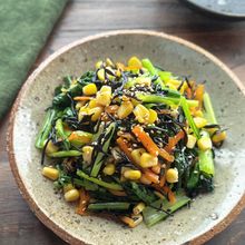 【ひじきと彩り野菜の塩こうじ炒め】5分で美味しい副菜！