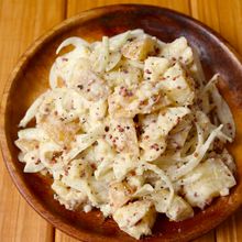 レンジで5分！【マヨマスタードポテサラ】少ない材料で簡単！