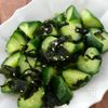 わかめスープの素で簡単！きゅうりとわかめの酢の物