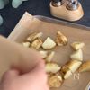 カリカリポテトと4種のディップの下準備