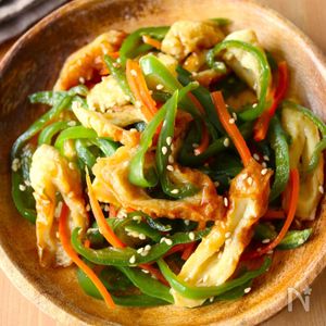 レンジで5分！【ピーマンとちくわの甘辛きんぴら風】簡単副菜♩