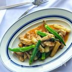 元気はつらつ！！オクラと長芋と豚肉の味噌チーズ炒め