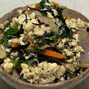 みーこの作ってみた!投稿(【栄養満点！旨みたっぷり炒り豆腐】あるとうれしい常備菜！)