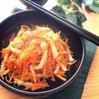 やみつき節約レシピ♡ちくわとにんじんの胡麻白だしきんぴら