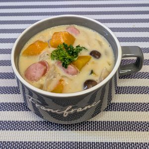 𝔂𝓾𝓶𝓲🍓の作ってみた!投稿(『かぼちゃときのこのクリームスープ』簡単☆ほっこり美味しい♡)