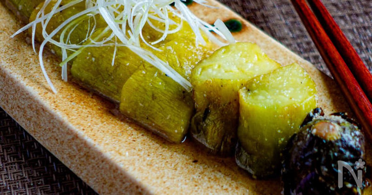 【なす堪能レシピ】まるごと茄子の焼きびたし