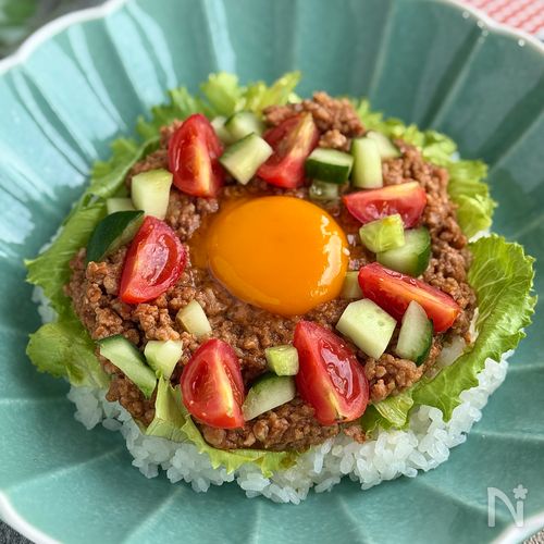 レンジ5分で〖絶品タコライス〗大人も子供も大好きな味♪