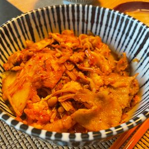 みっさキッチンの作ってみた!投稿(楽々５分で！最高に美味しい☆ニラ玉豚キムチ)