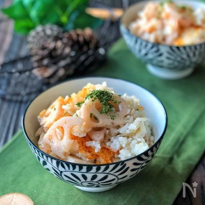 蓮根たっぷり*ほっくり蓮根ご飯*
