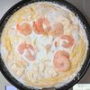 海老と蓮根のチーズクリームパスタ│ワンパン＆生クリームなしの工程3