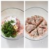 みちっとジューシー【チーズインしそ照りつくね】の工程1