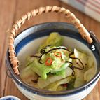 白菜とかつお節の塩昆布漬け【作り置き】