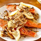【鮭ときのこのバタポン照り焼き】味付け簡単！旨みがじゅわ♡
