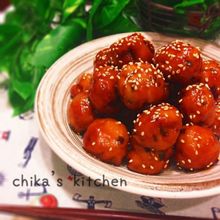 冷めてもふわっふわ♪タレが美味しいヘルシー肉団子♡