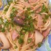 はちわれの作ってみた!投稿(エリンギとベーコンのバター醤油パスタ)