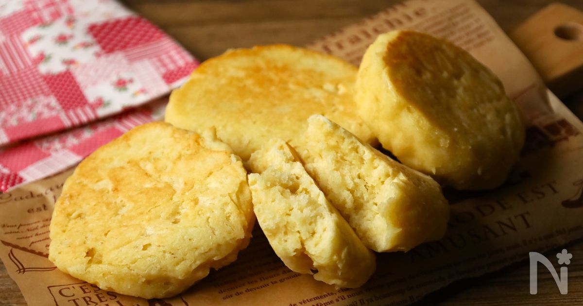【もちもちお豆腐パン】フライパンひとつで発酵なし！