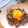 これはご飯が進む‼️牛肉の生姜醤油炒めと甘い炒り卵のおかず♡