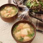 レンジで5分♪たらことくずし豆腐のスープ