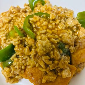 ミントミントの作ってみた!投稿(【ピーマンと厚揚げのカレーそぼろあん】ご飯泥棒！10分で♡)