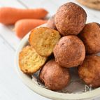 ホットケーキミックス×白玉粉で♪もちもち人参ドーナツ