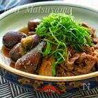 ＊なすと牛こまのごま煮＊