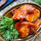 揚げない♪鶏むね肉で簡単♪こってりBBQソース和え