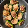 ソースいらず《にんにくねぎ塩♡ピーマンの肉詰め》の工程4