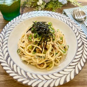 のりのり🐾🎀🤍の作ってみた!投稿(仕事終わりでも作れる！和風ツナマヨパスタ)