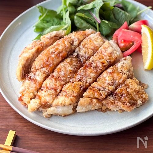 包丁不要!鶏むね肉でザクザクチキン竜田🐔