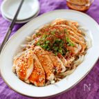【レンジだけ！むね肉ともやしの絶品だれ】しっとり！タレが旨い