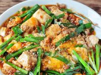 【ニラ玉とじ麻婆豆腐】おうち中華でご飯にもお酒にも
