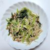 ふうかの作ってみた!投稿(レンジで簡単!あと一品『小松菜とえのきの塩昆布おかか和え』)