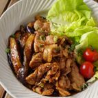 【黒酢でさっぱり】豚こまと茄子のオイスター生姜の焼き